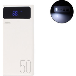 Remax RPP-162 Power Bank 50000mAh με 4 Θύρες USB-A White