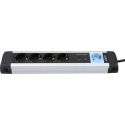 Olympia MS 2500 Πολύπριζο Ασφαλείας 5 Θέσεων με Καλώδιο 1.5m Μαύρο 4030152950270
