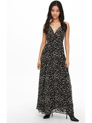 Only Maxi Καλοκαιρινό Φόρεμα Μαύρο 15255841