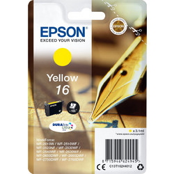 Epson 16 Yellow Μελάνι Εκτυπωτή Inkjet C13T162440
