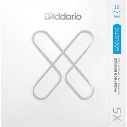 D'Addario XS Σετ 6 Χορδές Ακουστικής Κιθάρας Phosphor Bronze 12-53" Light Tension