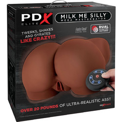 Pipedream PDX Milk Me Silly Κολπικό & Πρωκτικό Αυνανιστήρι με Δόνηση Brown