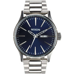 Nixon Sentry SS Ανδρικό Ρολόι με Ασημί Μεταλλικό Μπρασελέ A356-1258-00