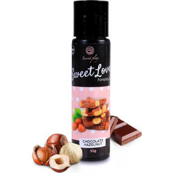 Secret Play Kissable Foreplay Chocolate Hazelnut Λιπαντικό Gel Νερού Κόλπου & Πρωκτού 60ml