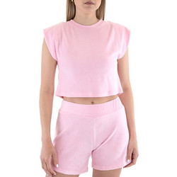 Μπλούζα Κοντομάνικη Kendal + Kylie Beach KKW3611614-LIGHT PINK Γυναικείο