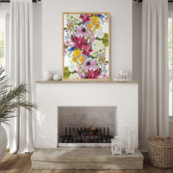 ΑΦΙΣΑ WALL-DESIGN FLORA 49506 (PVC/PLEXIGLASS ΧΡΩΜΑ ΦΥΣΙΚΟΥ ΞΥΛΟΥ) 20x30cm