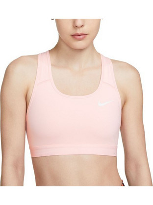 Nike Swoosh Αθλητικό Μπουστάκι με Μέτρια Στήριξη Σομόν BV3900-611