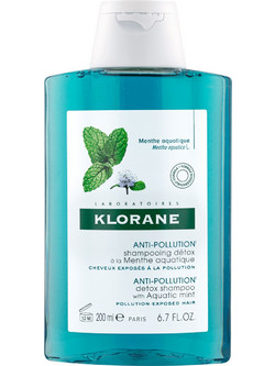 Klorane Anti-Pollution Detox Aquatic Mint Σαμπουάν για Επανόρθωση κατά της Ξηροδερμίας για Ξηρά Μαλλιά 200ml