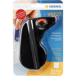 Herma Κόλλα Roller Vario Glue Dispenser Black 1000 Paper Stickers για Χειροτεχνίες