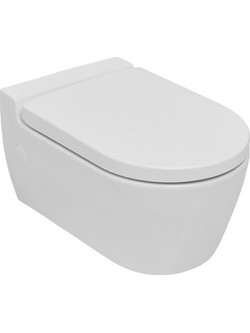 Serel Sapphire Rimless Κρεμαστή Λεκάνη Τουαλέτας 52cm με κάλυμμα βακελίτη SP2600-300