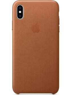 Apple Leather Case Saddle Brown (iPhone XS Max)