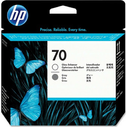 HP 70 Gloss Enhancer & Grey Πακέτο 2 Μελανιών Εκτυπωτή Inkjet C9410A