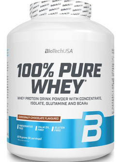 Biotech USA 100% Pure Whey Chocolate Coconut Πρωτεΐνη Ορού Γάλακτος Γράμμωσης Χωρίς Γλουτένη 2.27kg