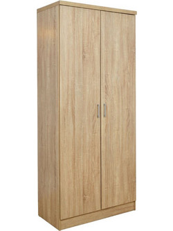 HomeMarkt Δίφυλλη Ντουλάπα Ρούχων Sonoma 80x43x181cm HM368.02