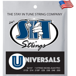 Sit Power Wound Universals SU107 Σετ 7 Χορδές Ηλεκτρικής Κιθάρας Nickel Plated Steel 11-59" Normal Tension