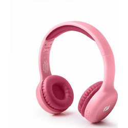Muse M-215BT Ασύρματα Bluetooth Παιδικά Ακουστικά On Ear Ροζ