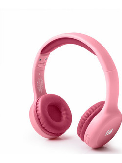 Muse M-215BT Ασύρματα Bluetooth Παιδικά Ακουστικά On Ear Ροζ