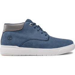 Timberland Παιδικά Μποτάκια Μπλε Δερμάτινα με Φερμουάρ TB0A2CSF288
