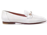 ...Loafers in Cocos Leather Chaniotakis Woman White...
