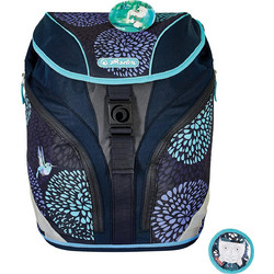 Herlitz SoftLight Plus Bloomy Birds Σχολική Τσάντα Πλάτης Δημοτικού Navy Μπλε 50037582