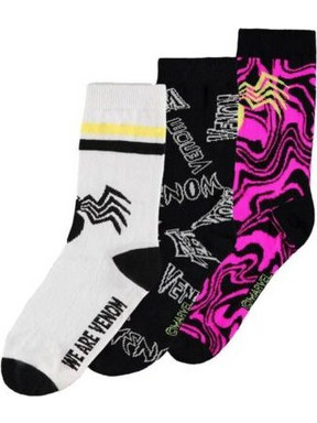 Difuzed MARVEL Κάλτσες - Venom - Kids Socks 3 Pack Ηλικίας Νουμερο 35-38 (CR107406MVL)
