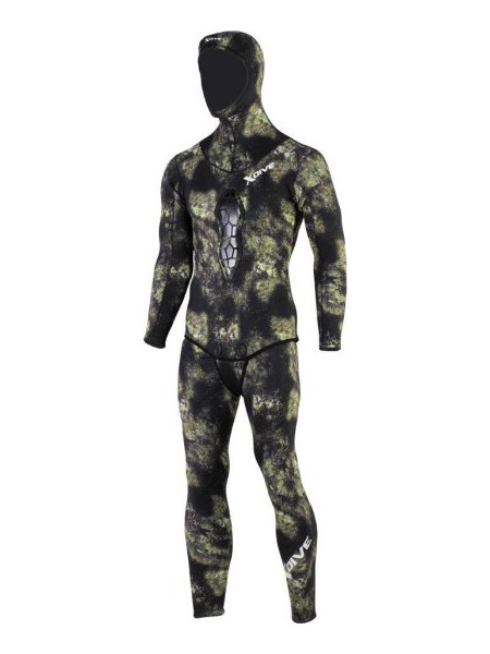 XDive Grafit Open Cell Camo Ολόσωμη Στολή Κατάδυσης Neoprene με Επιστήθιο για Ψαροντούφεκο 5mm