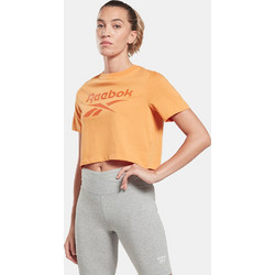 Reebok Sport RI BL Tee Γυναικείο Αθλητικό Crop Top Πορτοκαλί HT6206