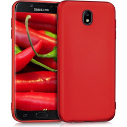 KW Back Cover Silicone Metallic Dark Red (Galaxy J7 2017)