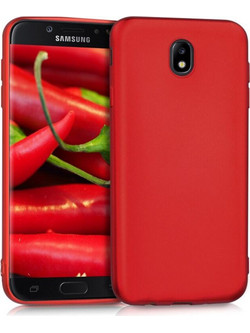 KW Back Cover Silicone Metallic Dark Red (Galaxy J7 2017)