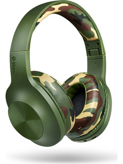 SoundMaxT 2 Ασύρματα Bluetooth Ακουστικά Over Ear Χακί