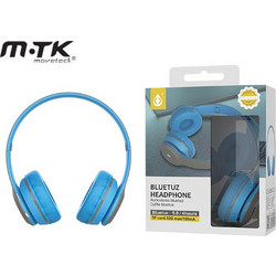 Moveteck C6391 Ασύρματα Bluetooth Ακουστικά On Ear Μπλε