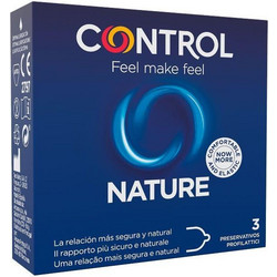 Control Feel Make Feel Nature Προφυλακτικά με Λιπαντικό 3τμχ