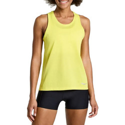 Saucony Stopwatch Singlet Tanktop Γυναικείο Αθλητικό T-Shirt Κίτρινο SAW800369-CT