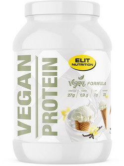 Elit Nutrition Vegan Vanilla Φυτική Πρωτεΐνη Γράμμωσης Χωρίς Λακτόζη & Γλουτένη 750gr