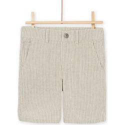 Παιδικό Σορτς για Αγόρια Stripped Beige ΚΑΦΕ
