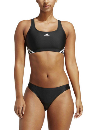 Adidas 3S Sporty BIK Αθλητικό Γυναικείο Μαγιό Bikini Set Μαύρο IB5985