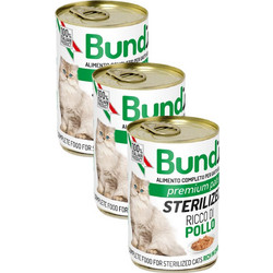 Bundy Adult Premium Pate Sterilised with Chicken 3x400gr