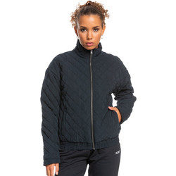 Roxy Path to Paradise Γυναικείο Μπουφάν Χειμωνιάτικο Puffer Κοντό Μαύρο ERJJK03508