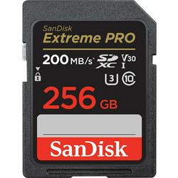 Sandisk Extreme Pro SDXC 256GB Class 10 U3 V30 UHS-I 200MB/s