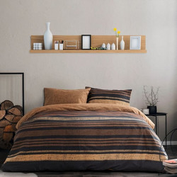 Σετ Παπλωματοθήκη Μονή Tena Brown Kocoon Καφέ 165x245