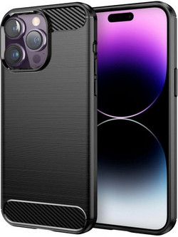 Θήκη Carbon Back Cover για iPhone 14 Pro Max - Μαύρο