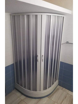 Πτυσσόμενη Καμπίνα Ντουζιέρας Οβάλ έως 130 cm
