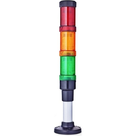 Φάρος πύργος σταθερός LED Φ60 κόκκινο/πράσινο/πορτοκαλί 24VAC/DC EC060-Q01 AUER