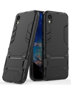 Θήκη Κινητού BBR Iron Αντικραδασμική (Armor - Shockproof ) με ενσωματωμένη βάση στήριξης (Kickstand ) για HONOR 8S BLACK