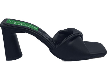 Πέδιλα Mules Leder Shoes - 2577 - Μαύρο