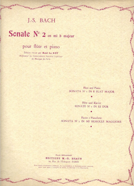 Braun Bach Sonata N.2 Eb Maj