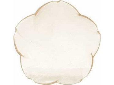 Inart Πιάτο Γλυκού Γυάλινο Πορτοκαλί 21cm 6-60-185-0026