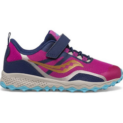 Saucony Peregrine 12 Shield Παιδικά Αθλητικά Παπούτσια για Τρέξιμο Φούξια SK166102-NVPNT