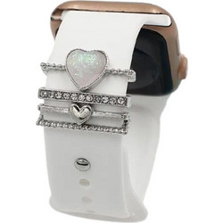 διακοσμ. στολίδια (charms) smartwatch 0024 - Ασημί