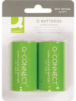 Q-CONNECT Super Alkaline D 2τμχ